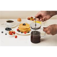 CAFFETTIERA IN VETRO BOROSILICATO E ACCIAIO 600 ML